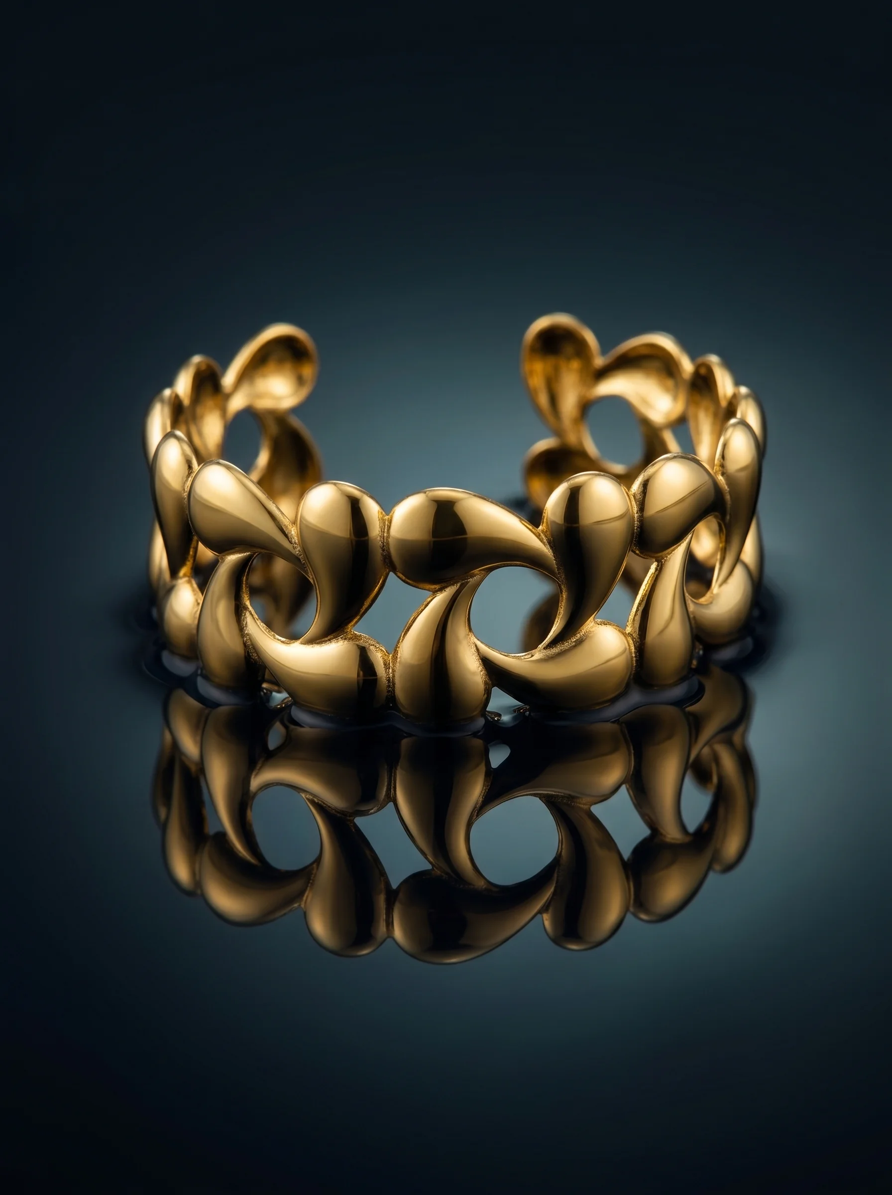 Bold Oval Link Cuff