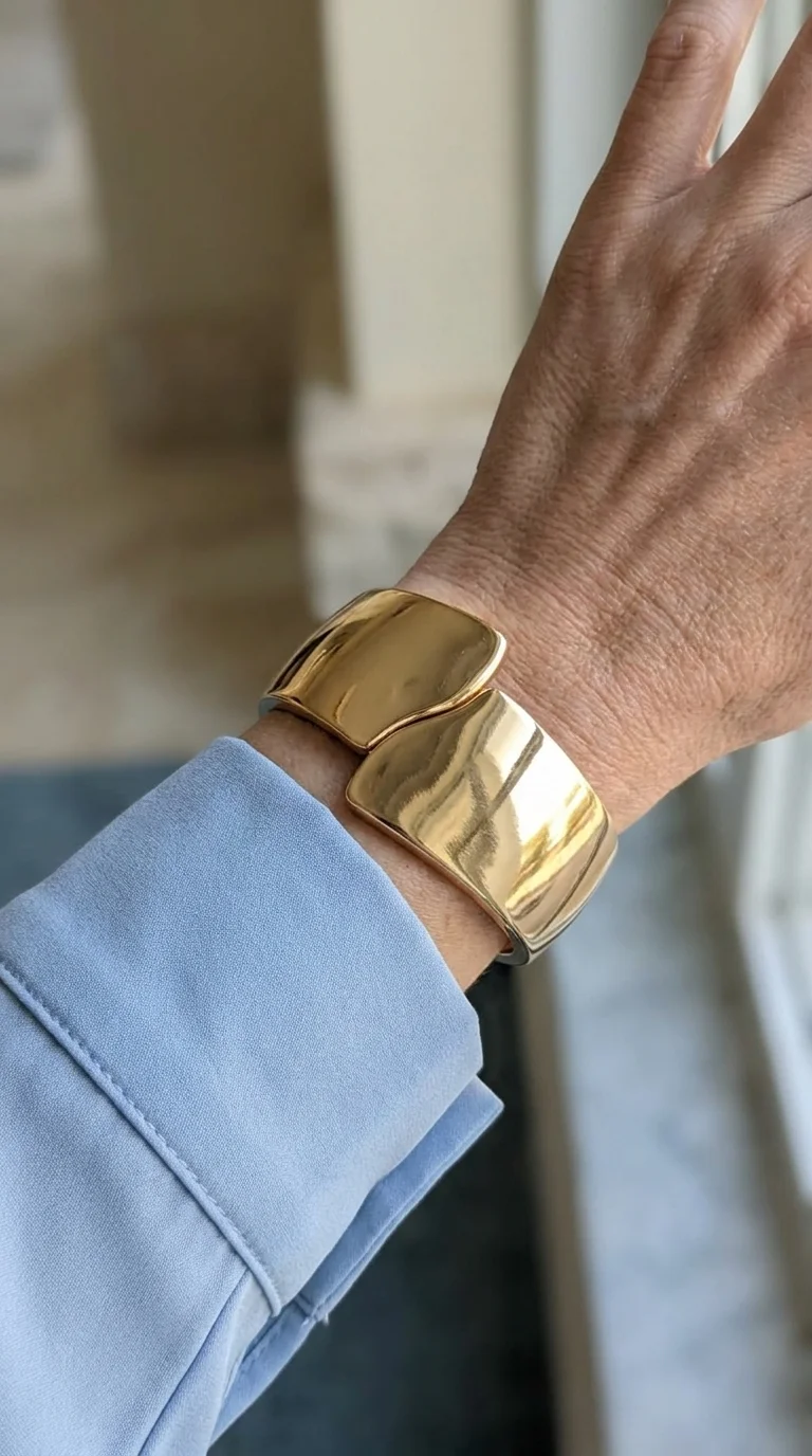 Luxe Wave Cuff Bracelet