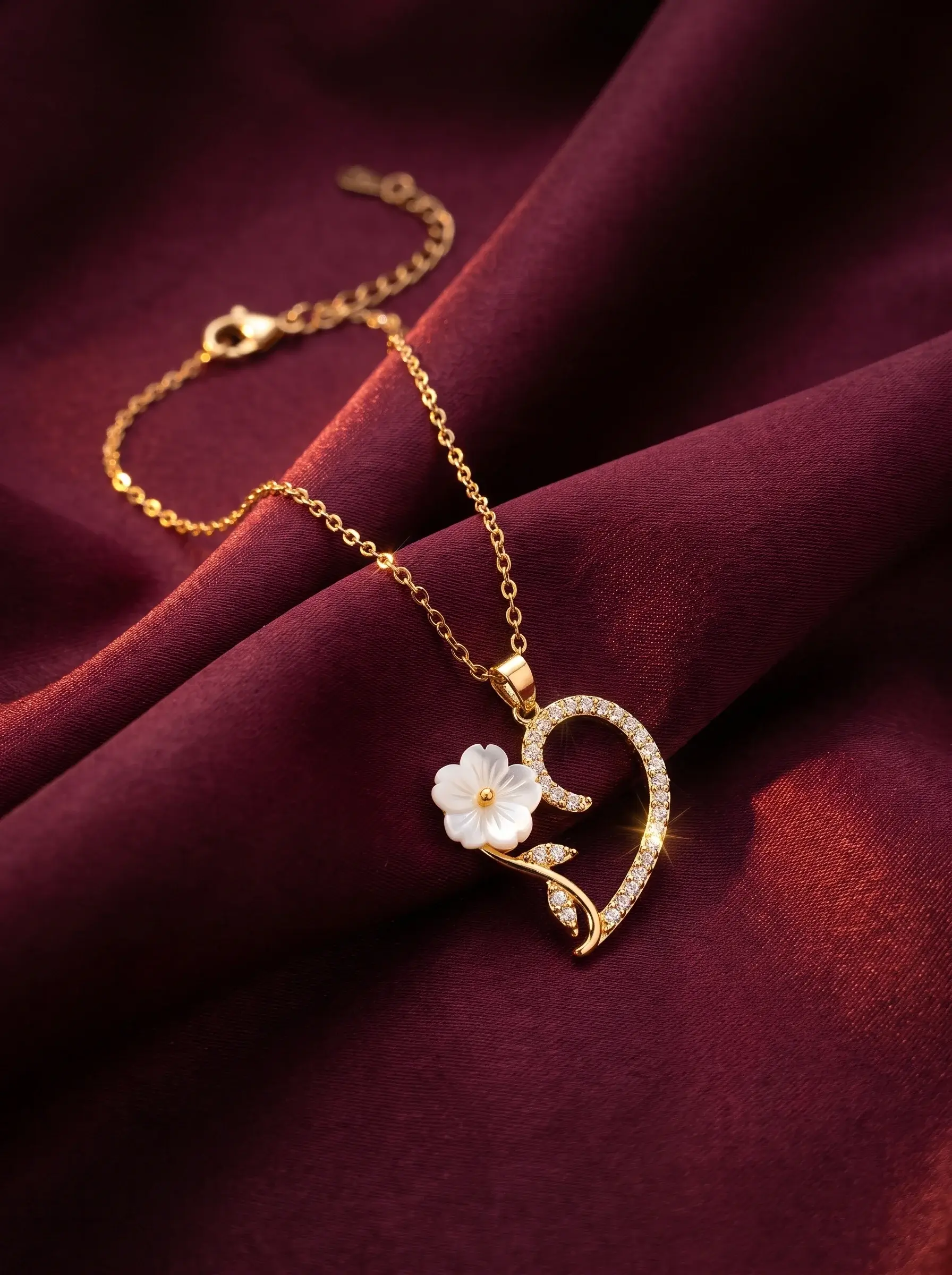 Petal Heart Necklace