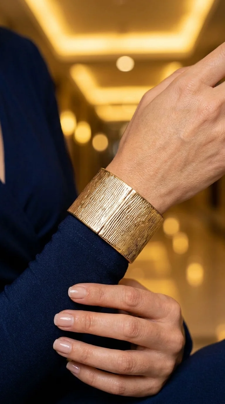 Textured Luxe Cuff Bracelet